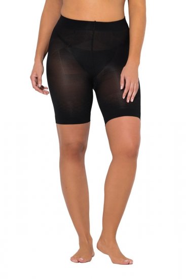Ulla Popken 838209 Pantaloncini anti-sfregamento modellanti Nero - Pantaloncini anti-sfregamento - 