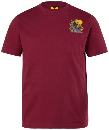 Men+ 219 T-shirt Palme Marrone rame - Magliette - Magliette Uomo Taglie Forti