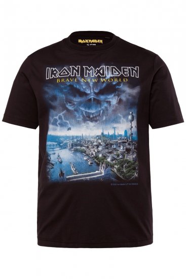 JP1880 Iron Maiden Brave New World T-Shirt Black - Magliette - Magliette Uomo Taglie Forti