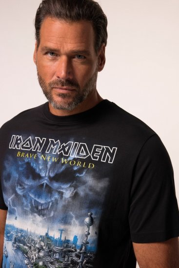 JP1880 Iron Maiden Brave New World T-Shirt Black - Magliette - Magliette Uomo Taglie Forti