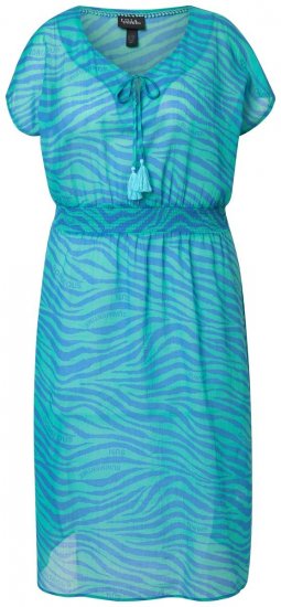 Ulla Popken 838483 Abito animalier Turchese - Abiti estivi - Abiti estivi taglie forti