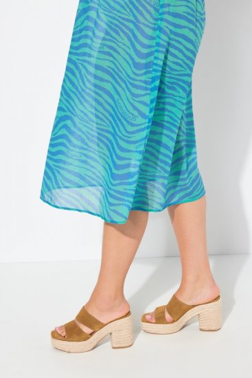 Ulla Popken 838483 Abito animalier Turchese - Abiti estivi - Abiti estivi taglie forti