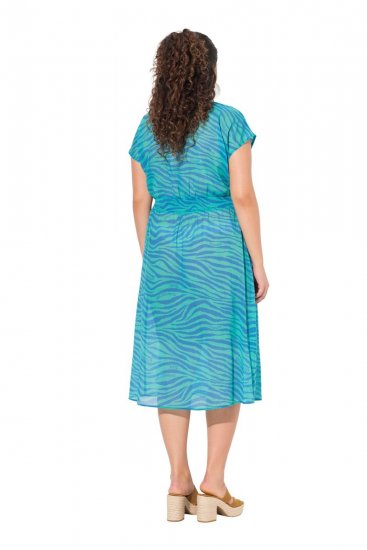 Ulla Popken 838483 Abito animalier Turchese - Abiti estivi - Abiti estivi taglie forti