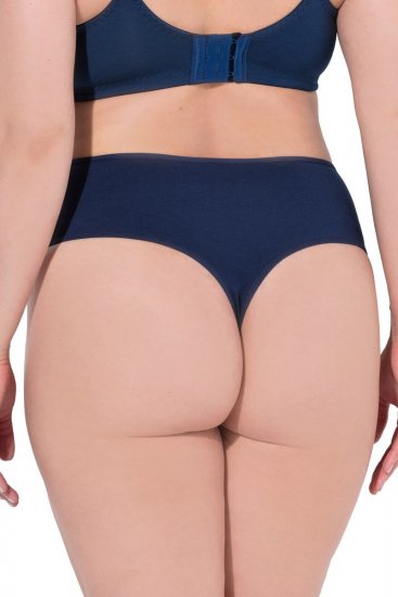 Ulla Popken 838637 Perizoma confezione da 3 Blu scuro - Slip - 