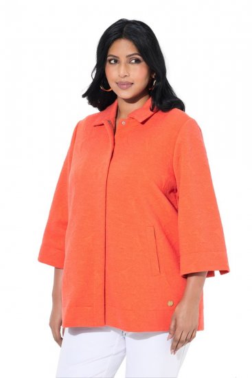 Ulla Popken 838658 Giacca Corallo - Giacche - Giacche taglie forti da donna