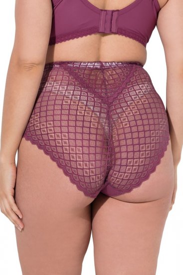 Ulla Popken 838675 Slip a vita alta Viola scuro - Slip - 