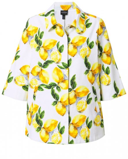 Ulla Popken 838952 Giacca Bianco - Giacche - Giacche taglie forti da donna