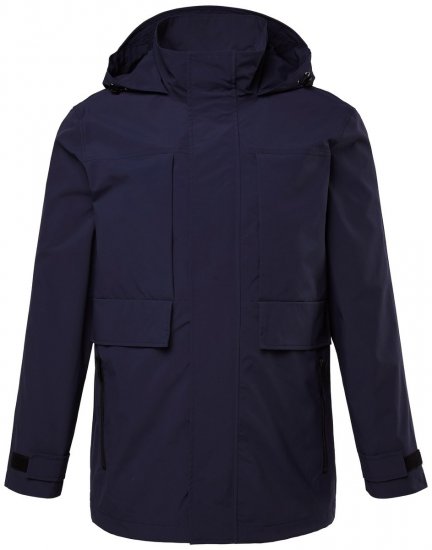 Men+ 215 Giacca antipioggia con cappuccio Blu scuro - Giubbotti - Giubbotti Uomo Taglie Forti