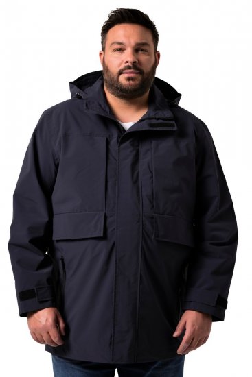 Men+ 215 Giacca antipioggia con cappuccio Blu scuro - Giubbotti - Giubbotti Uomo Taglie Forti