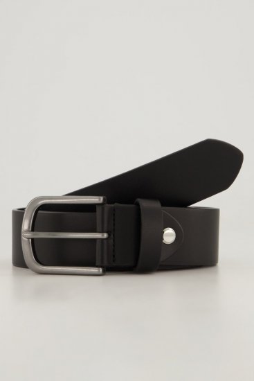 JP1880 839374 Cintura effetto pelle con fibbia in metallo Nero - Accessori - Accessori per uomo