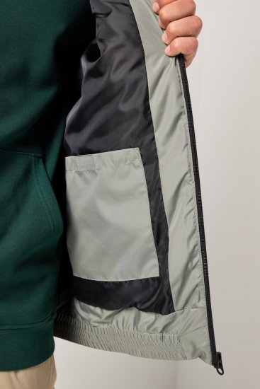 JAY-PI Lightly Quilted Vest with Stomach Fit Grey - Giubbotti - Giubbotti Uomo Taglie Forti