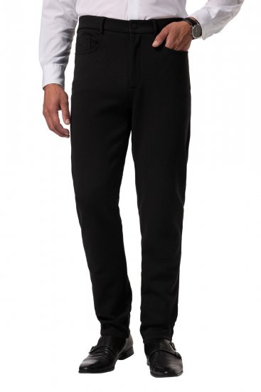 JP1880 New York Flexnamic Pantaloni in jersey con cinque tasche Nero - Abiti - Abiti da Uomo Taglie Forti