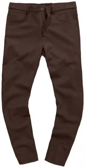 JP1880 New York Flexnamic Pantaloni in jersey con cinque tasche Marrone scuro - Abiti - Abiti da Uomo Taglie Forti