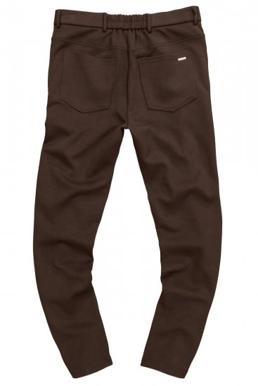 JP1880 New York Flexnamic Pantaloni in jersey con cinque tasche Marrone scuro - Abiti - Abiti da Uomo Taglie Forti