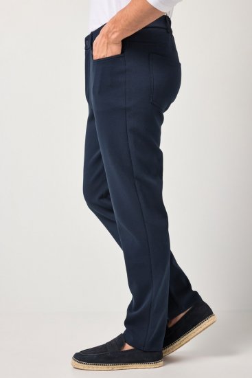 JP1880 New York Flexnamic Pantaloni in jersey con cinque tasche Blu scuro - Abiti - Abiti da Uomo Taglie Forti