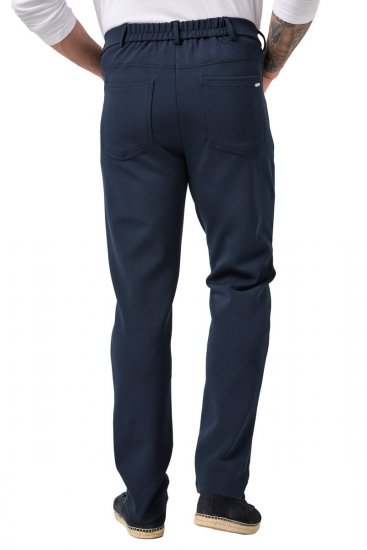 JP1880 New York Flexnamic Pantaloni in jersey con cinque tasche Blu scuro - Abiti - Abiti da Uomo Taglie Forti