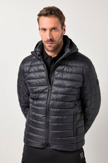 Jay-Pi Jacket Lightly Quilted Warm Black - Giubbotti - Giubbotti Uomo Taglie Forti