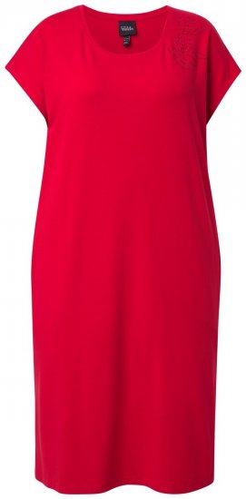 Ulla Popken 839896 Abito in jersey con strass Rosa - Abiti da sera - Abiti da sera taglie forti