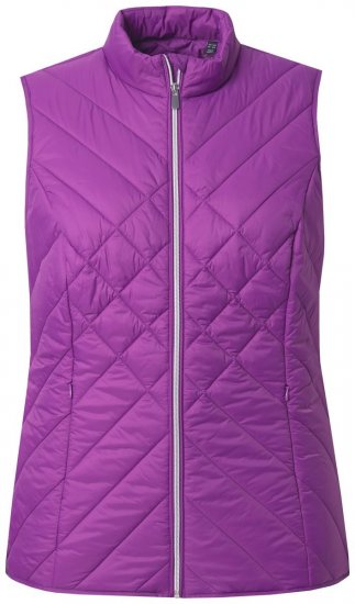 Ulla Popken 840047 Gilet trapuntato idrorepellente Lilla - Gilet - 