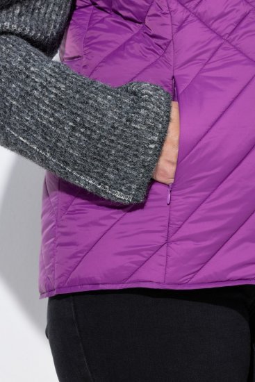 Ulla Popken 840047 Gilet trapuntato idrorepellente Lilla - Gilet - 