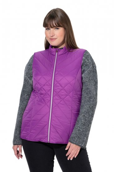 Ulla Popken 840047 Gilet trapuntato idrorepellente Lilla - Gilet - 