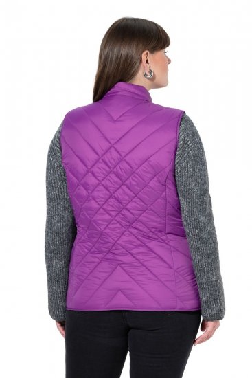 Ulla Popken 840047 Gilet trapuntato idrorepellente Lilla - Gilet - 