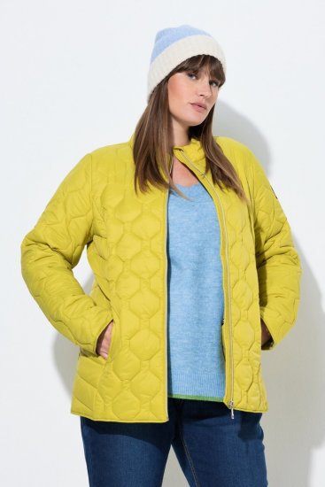 Ulla Popken 840050 Giacca trapuntata Azzurro - Giacche - Giacche taglie forti da donna