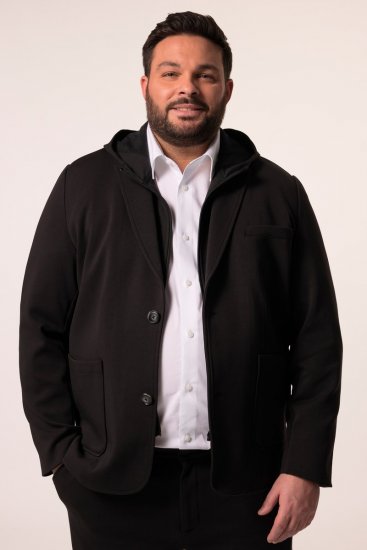 Men+ 205 Bilbao Flexlastic Blazer in jersey Nero - Abiti - Abiti da Uomo Taglie Forti