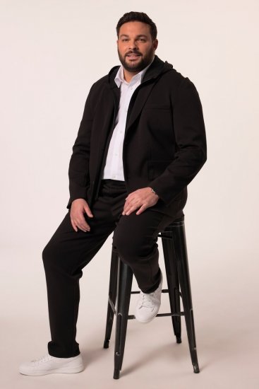Men+ 205 Bilbao Flexlastic Blazer in jersey Nero - Abiti - Abiti da Uomo Taglie Forti