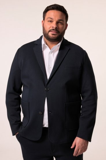 Men+ 205 Bilbao Flexlastic Blazer in jersey Blu scuro - Abiti - Abiti da Uomo Taglie Forti