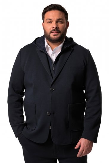 Men+ 205 Bilbao Flexlastic Blazer in jersey Blu scuro - Abiti - Abiti da Uomo Taglie Forti