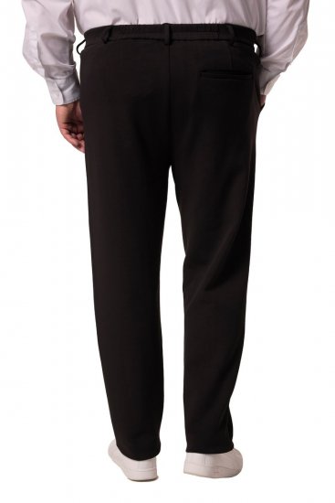 Men+ 207 Bilbao Flexlastic Pantaloni chino in jersey Nero - Abiti - Abiti da Uomo Taglie Forti
