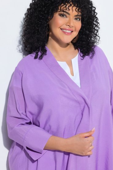 Ulla Popken 840210 Cardigan Lilla - Cardigan - Cardigan da donna taglie forti