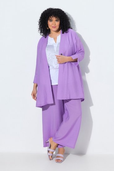 Ulla Popken 840210 Cardigan Lilla - Cardigan - Cardigan da donna taglie forti