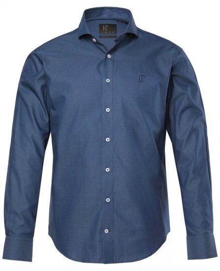 JP1880 Business Shirt Long Sleeve Blue - Camicie - Camicie Taglie Forti Uomo