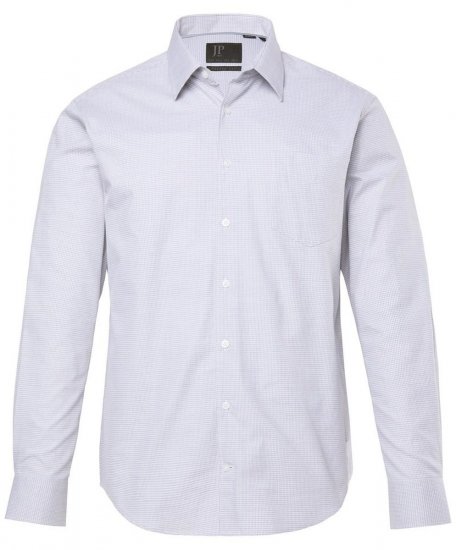 JP1880 Business Shirt Long Sleeve Two-Tone Grey - Camicie - Camicie Taglie Forti Uomo