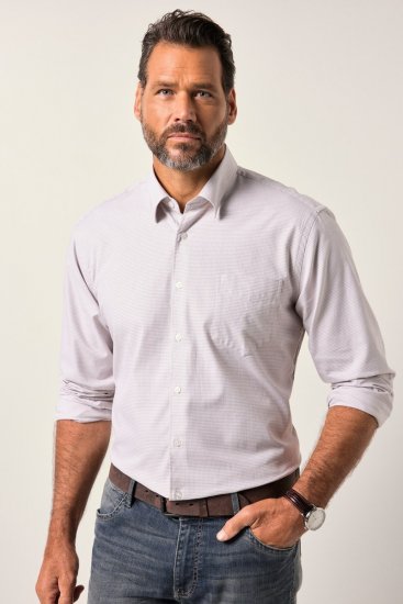 JP1880 Business Shirt Long Sleeve Pink - Camicie - Camicie Taglie Forti Uomo