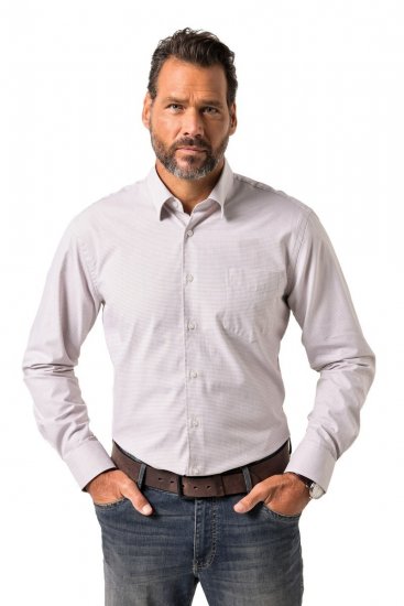 JP1880 Business Shirt Long Sleeve Pink - Camicie - Camicie Taglie Forti Uomo