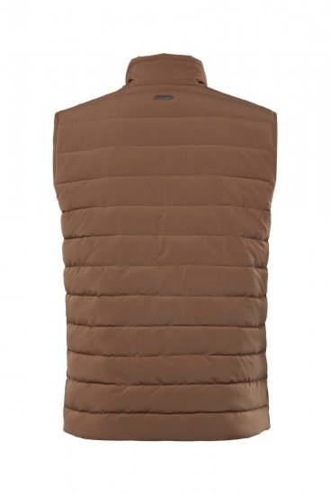 JP1880 840619 Gilet leggermente imbottito Marrone grigio - Giubbotti - Giubbotti Uomo Taglie Forti