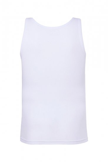 Men+ 620 Canotta a coste Bianco - Magliette - Magliette Uomo Taglie Forti