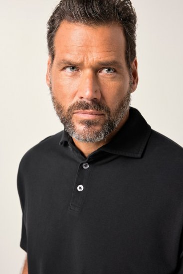 JP1880 Polo Shirt Pique Vintage Black - Polo - Polo Uomo Taglie Forti