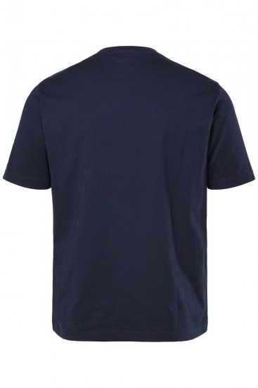 JP1880 T-Shirt Short Sleeve Chest Print Navy - Magliette - Magliette Uomo Taglie Forti
