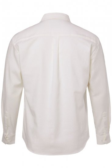 JP1880 Checked Flannel Shirt Long Sleeve Creamy White - Camicie - Camicie Taglie Forti Uomo