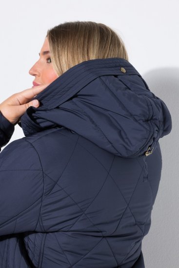 Ulla Popken 841360 Giacca trapuntata Blu scuro - Giacche - Giacche taglie forti da donna