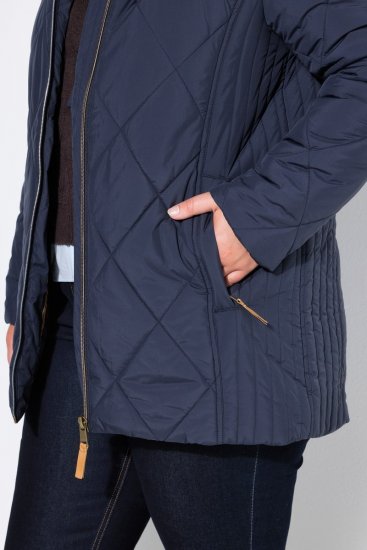 Ulla Popken 841360 Giacca trapuntata Blu scuro - Giacche - Giacche taglie forti da donna