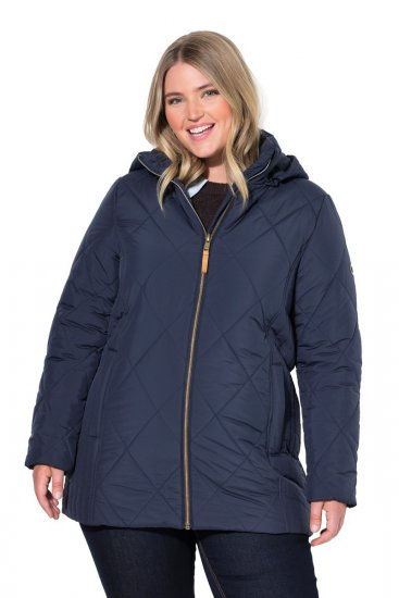 Ulla Popken 841360 Giacca trapuntata Blu scuro - Giacche - Giacche taglie forti da donna