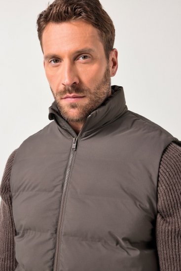 JP1880 841361 Gilet trapuntato laser Marrone moka - Giubbotti - Giubbotti Uomo Taglie Forti