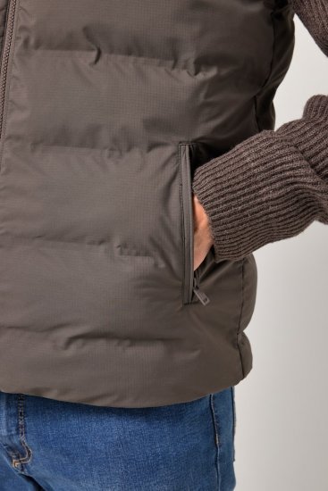 JP1880 841361 Gilet trapuntato laser Marrone moka - Giubbotti - Giubbotti Uomo Taglie Forti