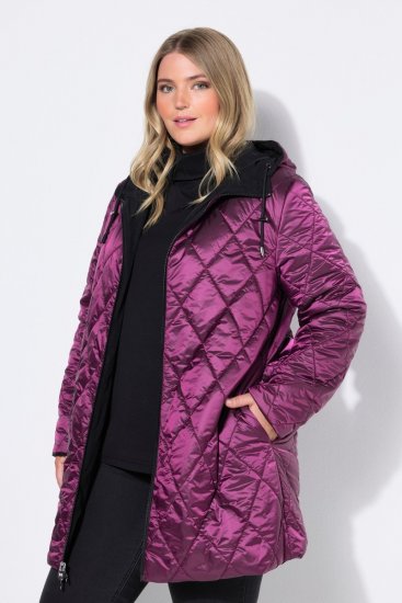Ulla Popken 841398 Cappotto Nero - Cappotti - Cappotti taglie forti da donna