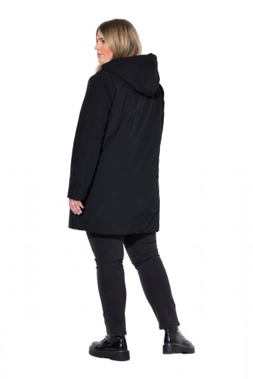 Ulla Popken 841398 Cappotto Nero - Cappotti - Cappotti taglie forti da donna